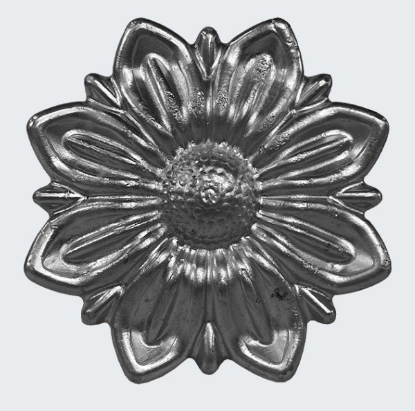 886-1 FLOR -ALUMINIO- C/Tornillo 86 12 Al. Silumin